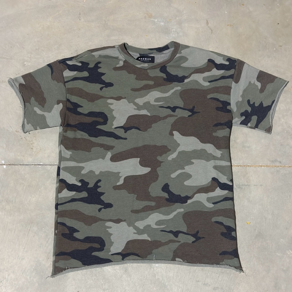 Camo Green PacSun Men's T-Shirt